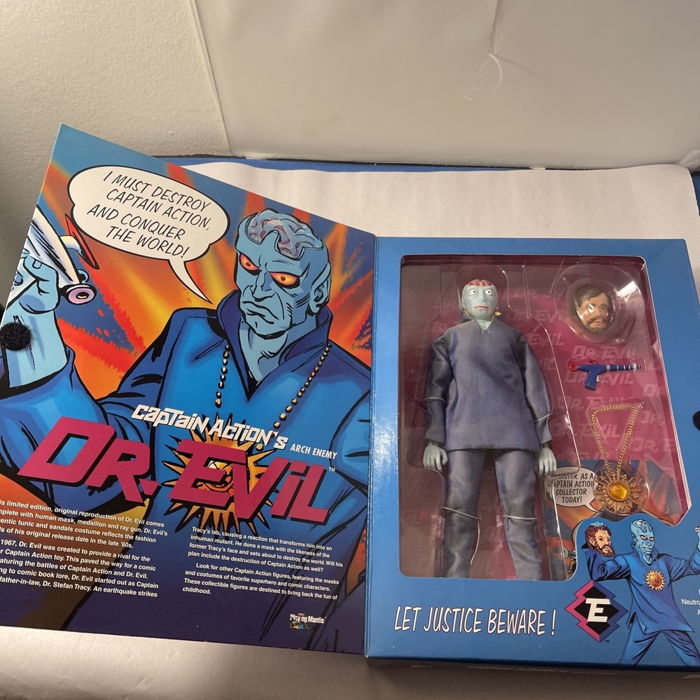 DR. EVIL Captain Action Arch Enemy Playing Mantis Villain Series New 1998 - Picture 14 of 16
